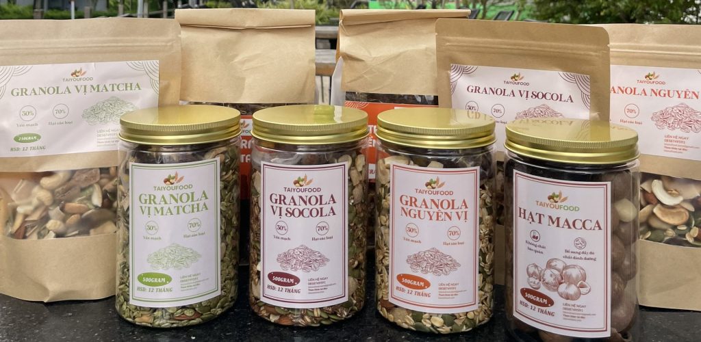 ngũ cốc giảm cân tại nhà granola